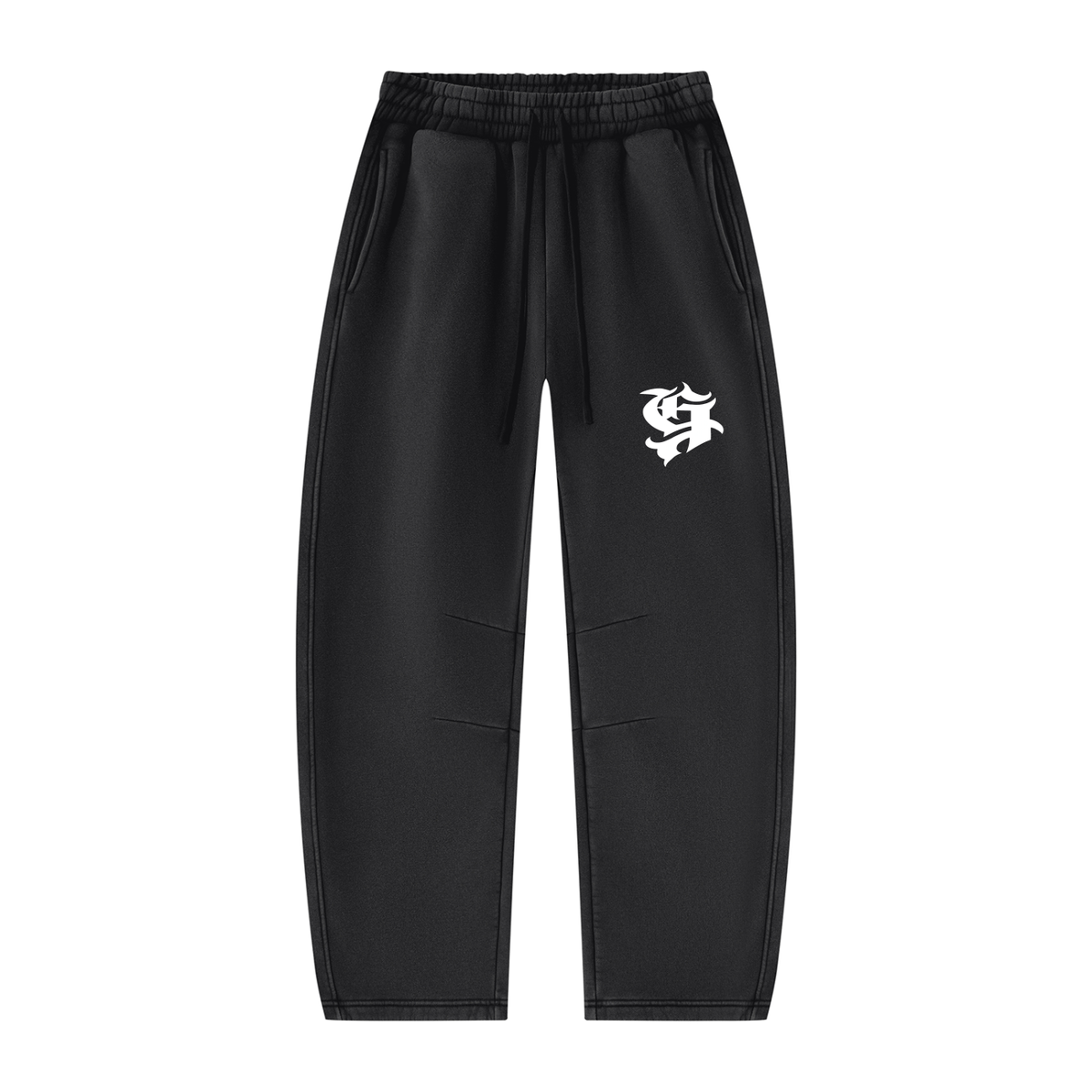 Unisex Vintage Wash Barrel Leg Fleece Sweatpants