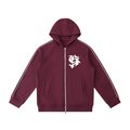 Heavyweight Raglan Sleeve Zip Hoodie