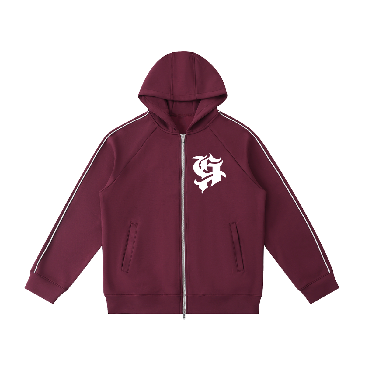 Heavyweight Raglan Sleeve Zip Hoodie
