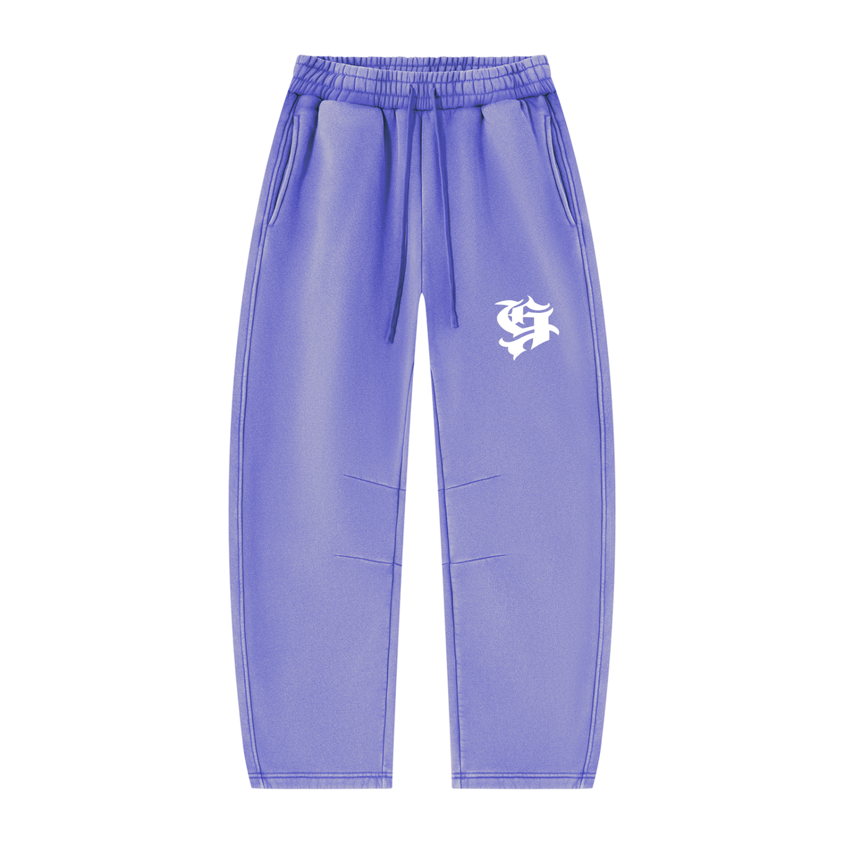 Unisex Vintage Wash Barrel Leg Fleece Sweatpants