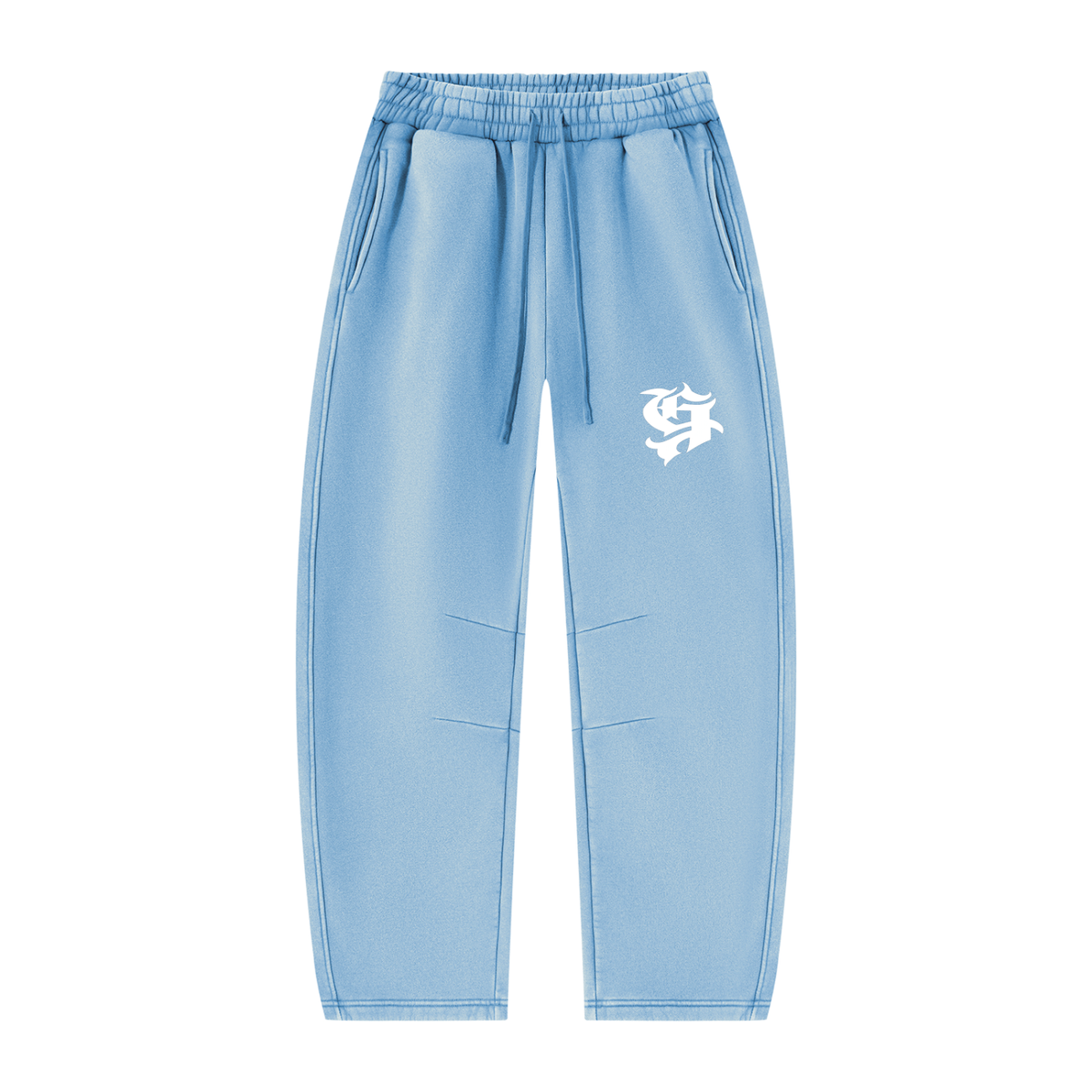 Unisex Vintage Wash Barrel Leg Fleece Sweatpants