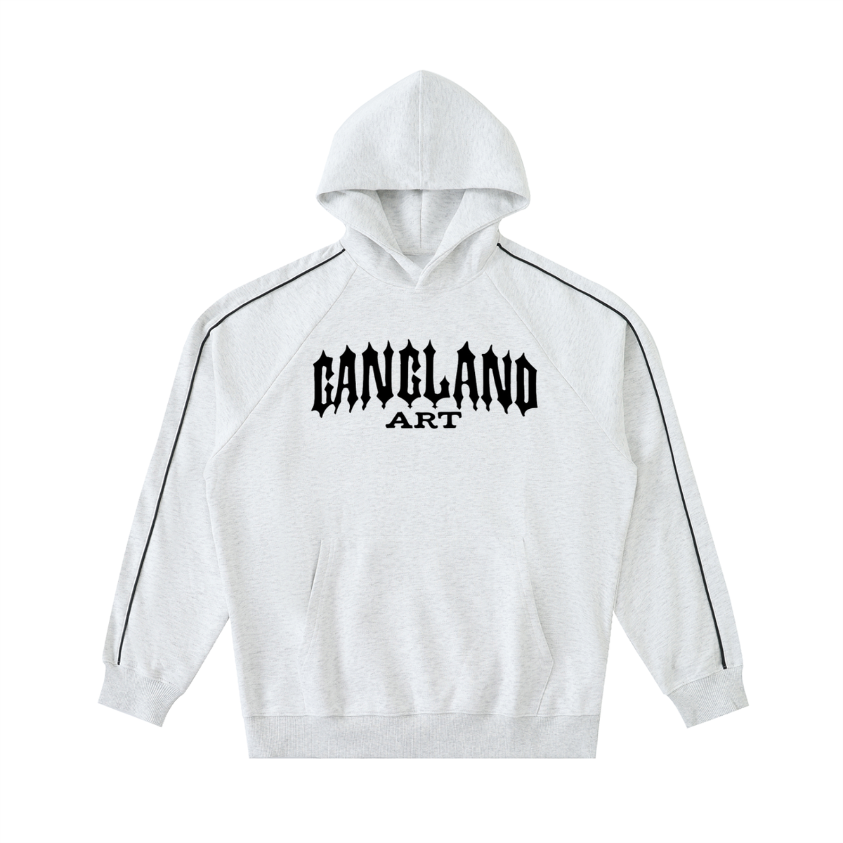 Contrast Piping Raglan Hoodie