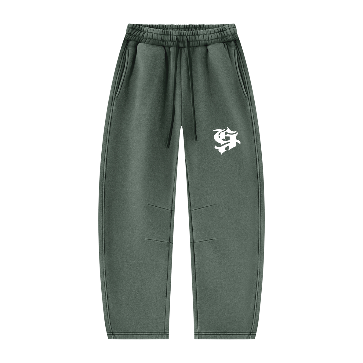 Unisex Vintage Wash Barrel Leg Fleece Sweatpants