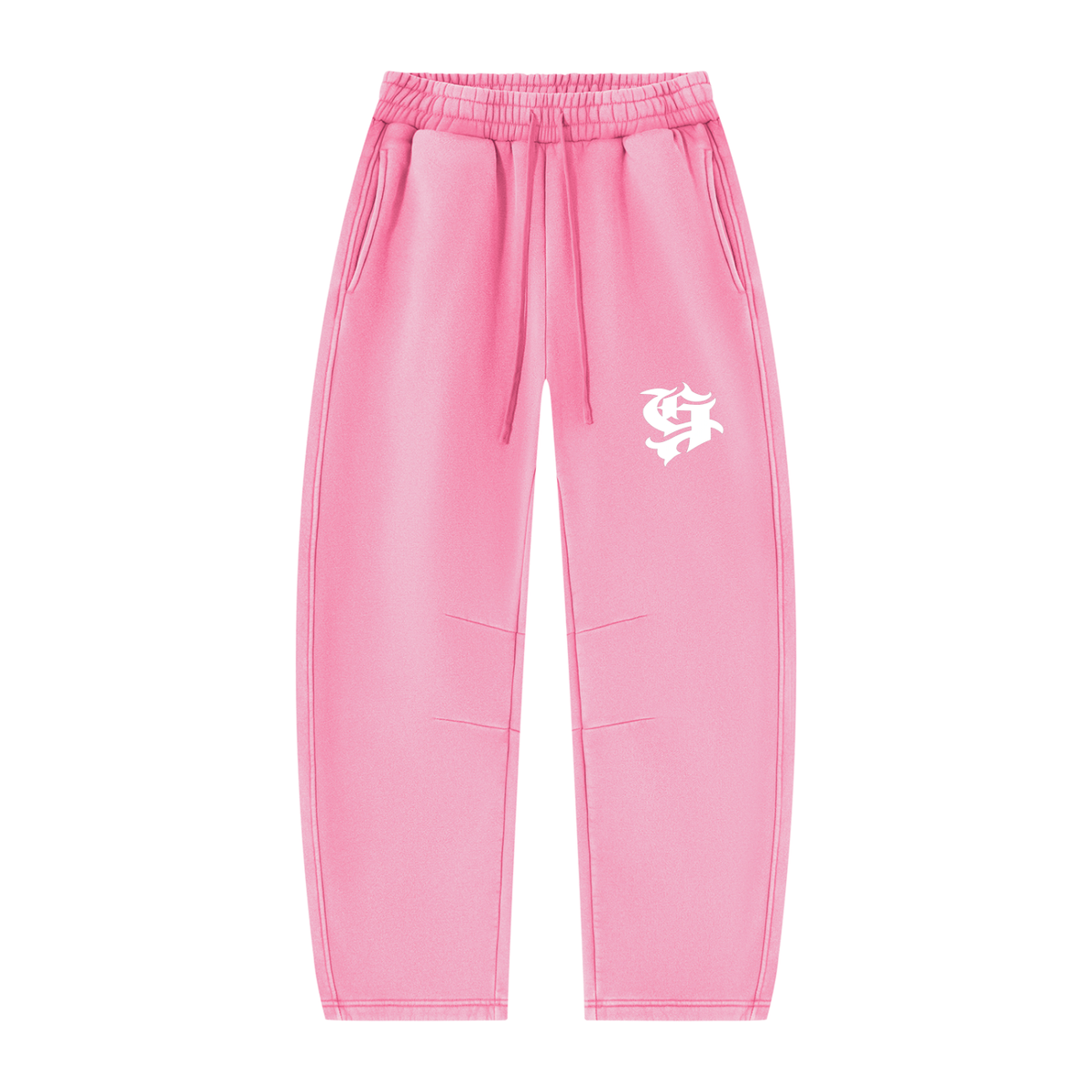 Unisex Vintage Wash Barrel Leg Fleece Sweatpants