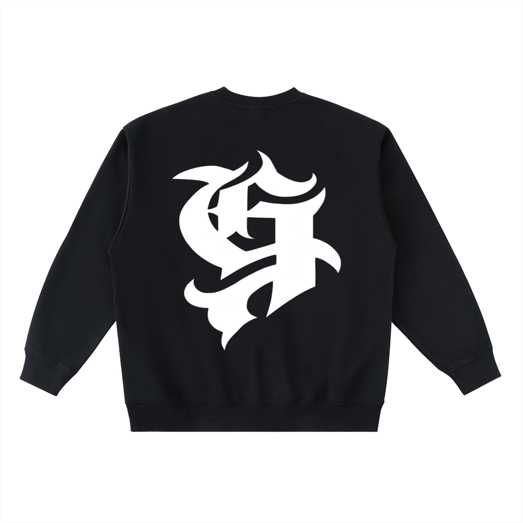 Oversized Crewneck Taped Sweatshirt