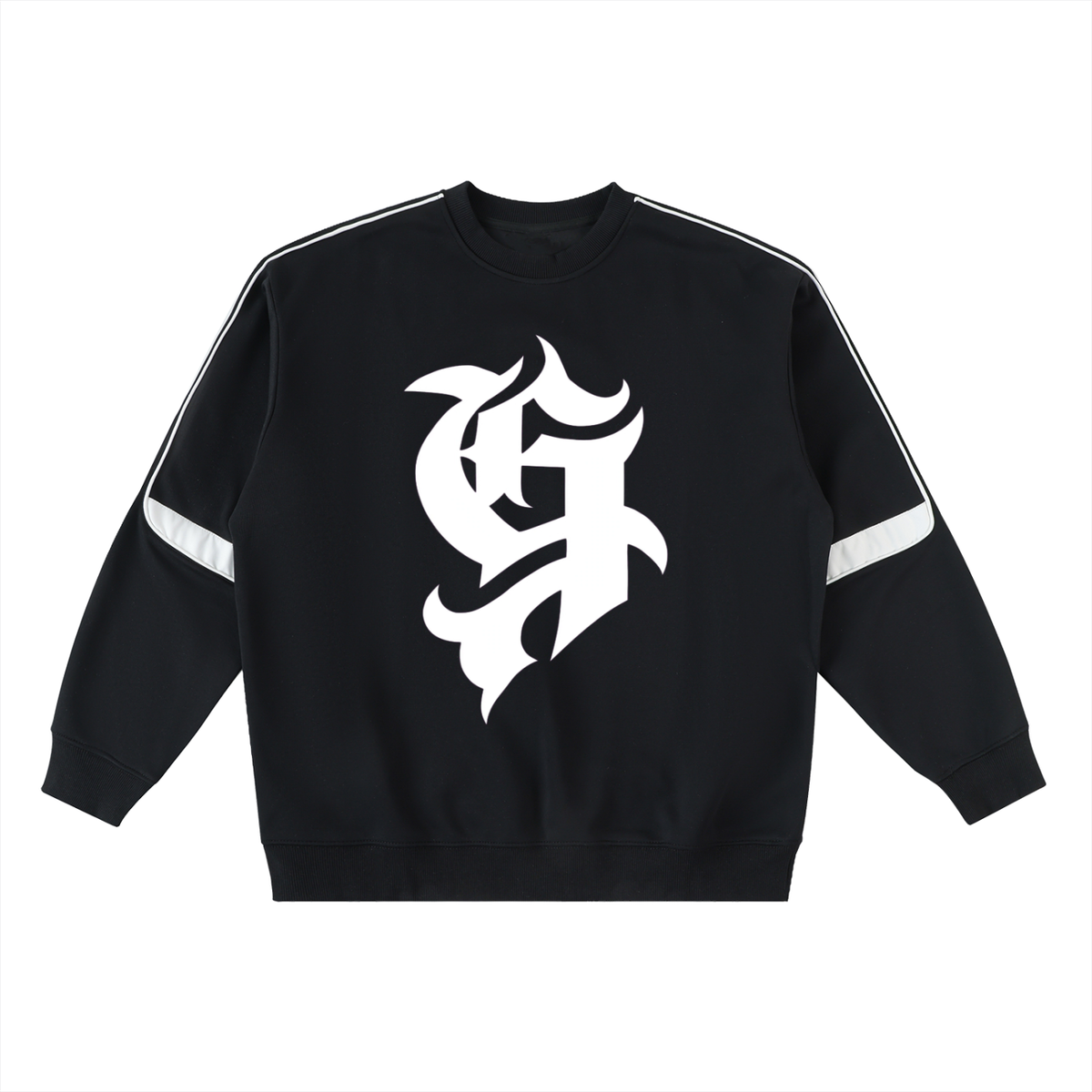 Oversized Crewneck Taped Sweatshirt