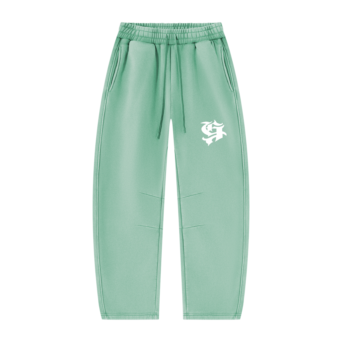 Unisex Vintage Wash Barrel Leg Fleece Sweatpants