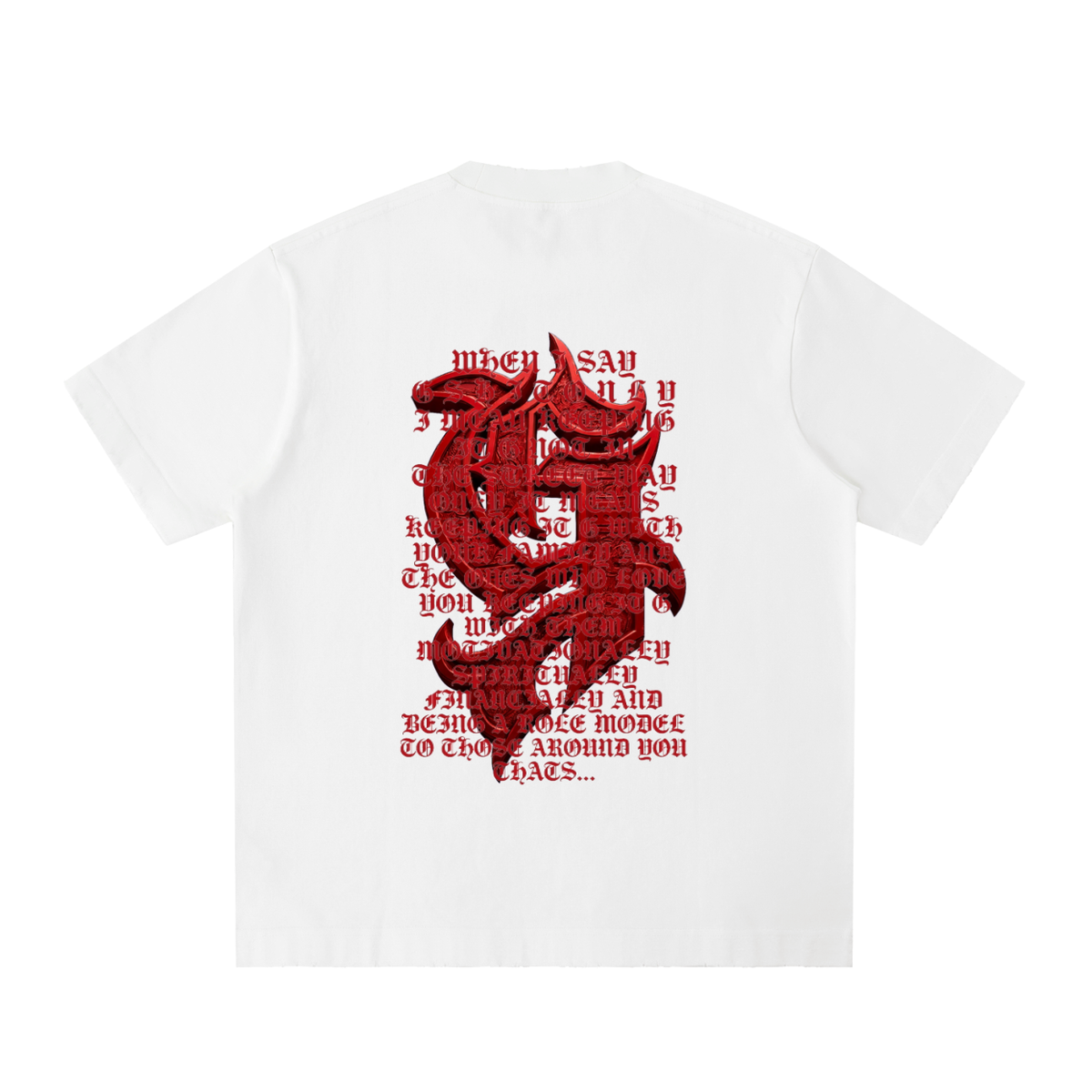 Heavyweight Vintage Washed Frayed T-Shirt