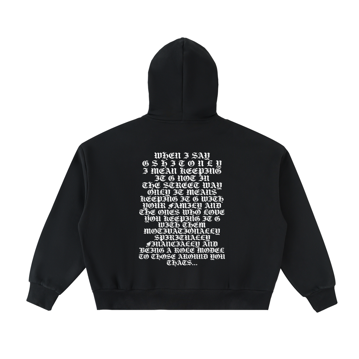Fleeced Full-Zip Boxy Hoodie