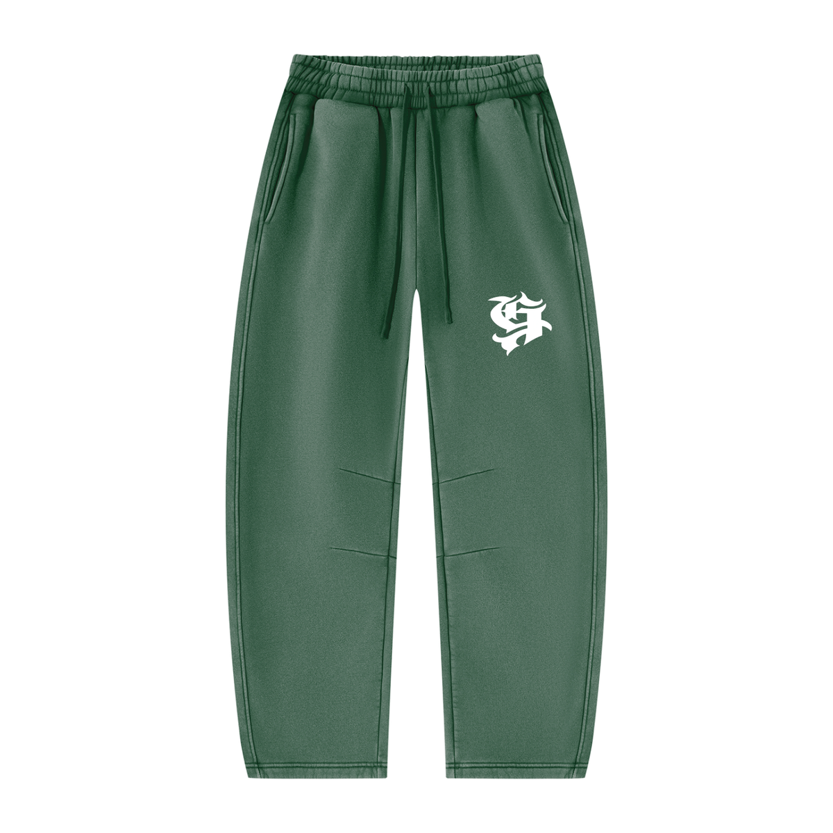Unisex Vintage Wash Barrel Leg Fleece Sweatpants