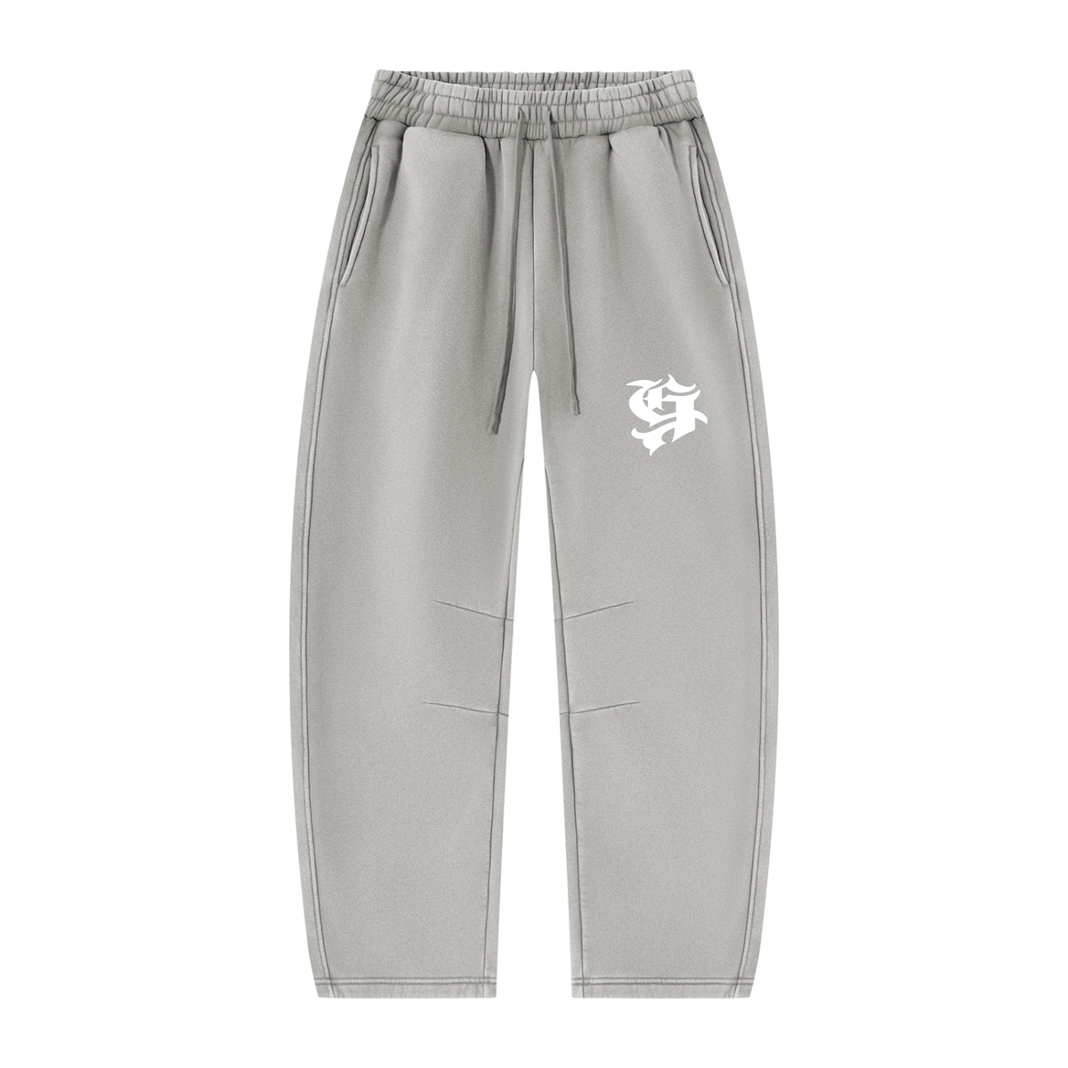 Unisex Vintage Wash Barrel Leg Fleece Sweatpants