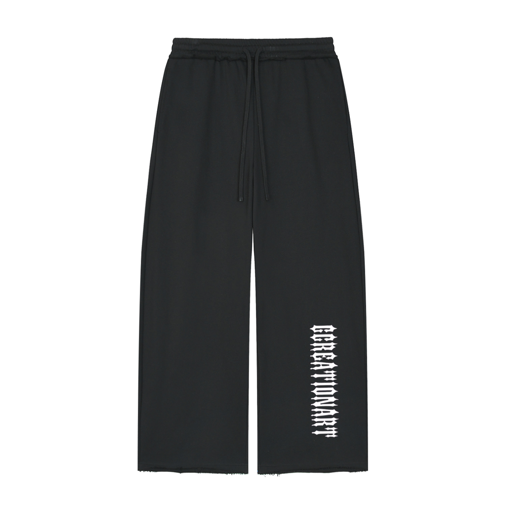 Women’s Wide Leg Raw Edge Sweatpants
