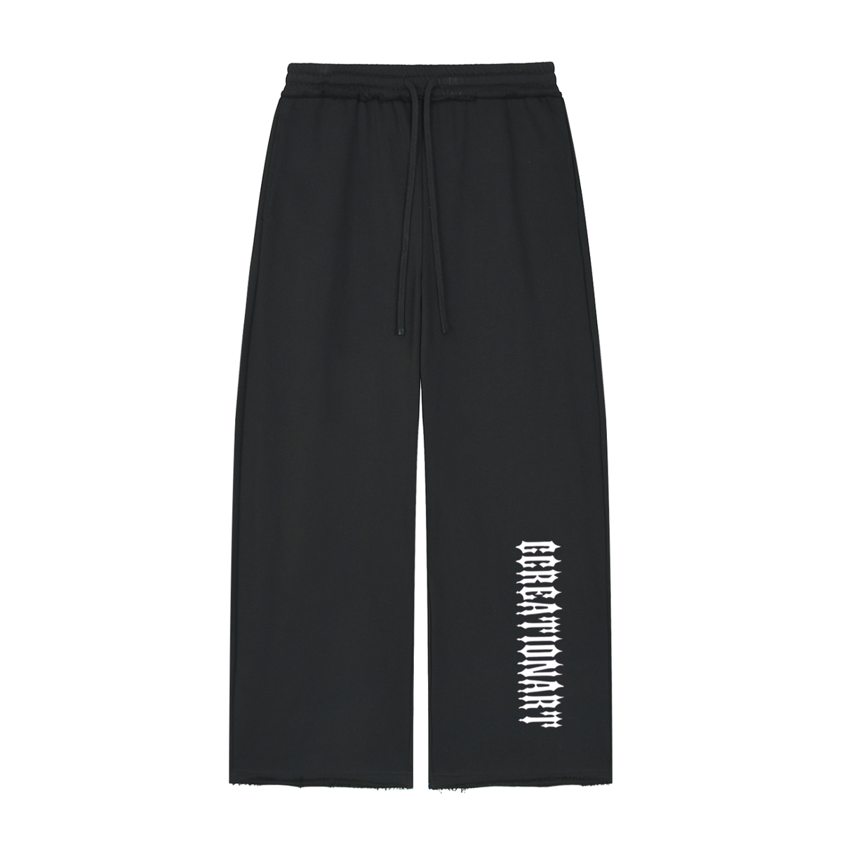 Women’s Wide Leg Raw Edge Sweatpants