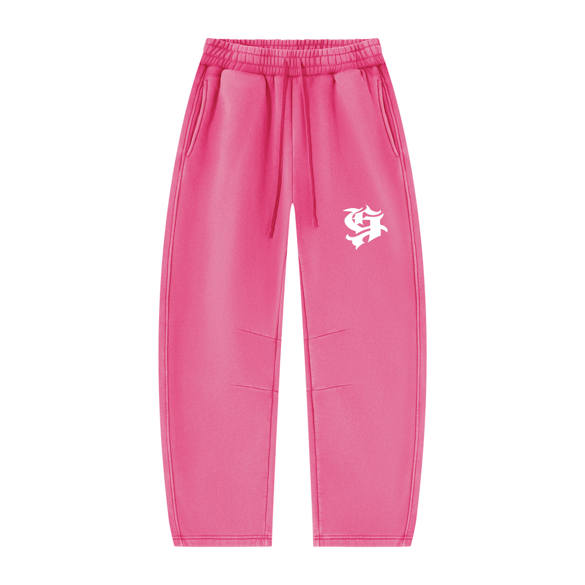 Unisex Vintage Wash Barrel Leg Fleece Sweatpants