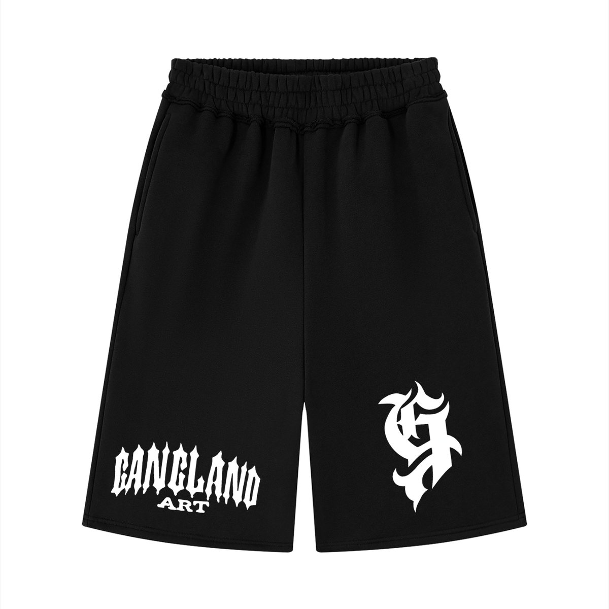 Unisex Raw Edge Fleece Shorts