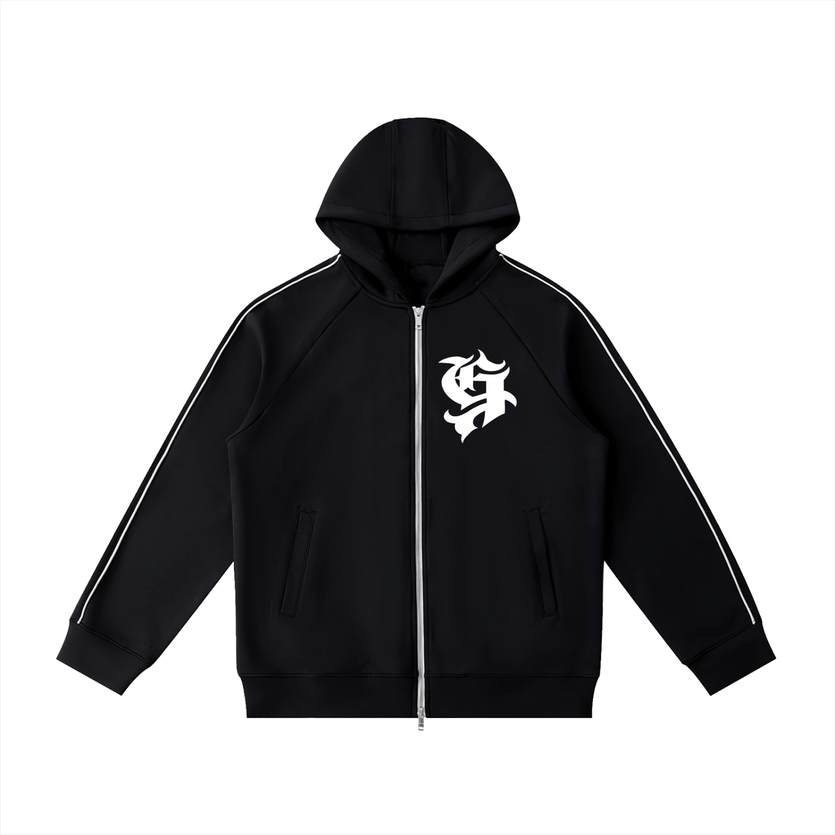 Heavyweight Raglan Sleeve Zip Hoodie