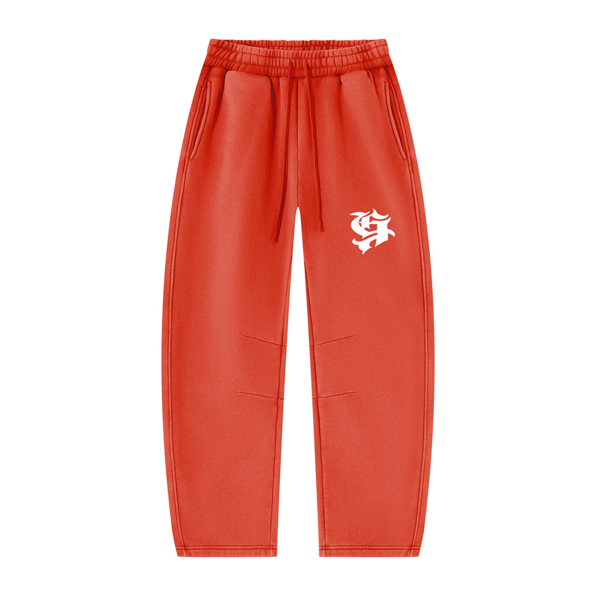 Unisex Vintage Wash Barrel Leg Fleece Sweatpants