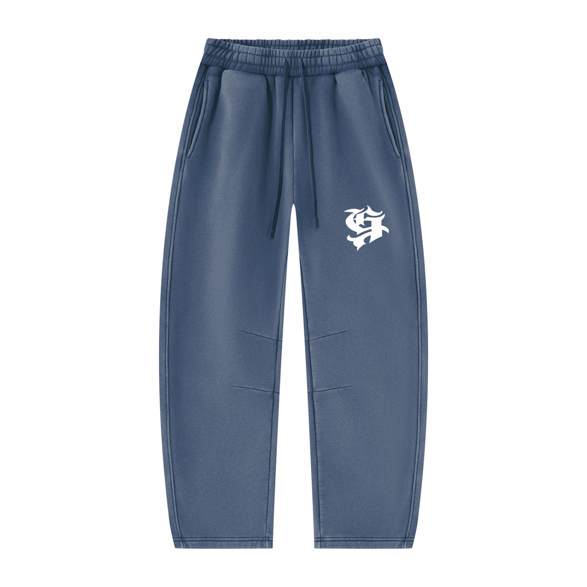 Unisex Vintage Wash Barrel Leg Fleece Sweatpants