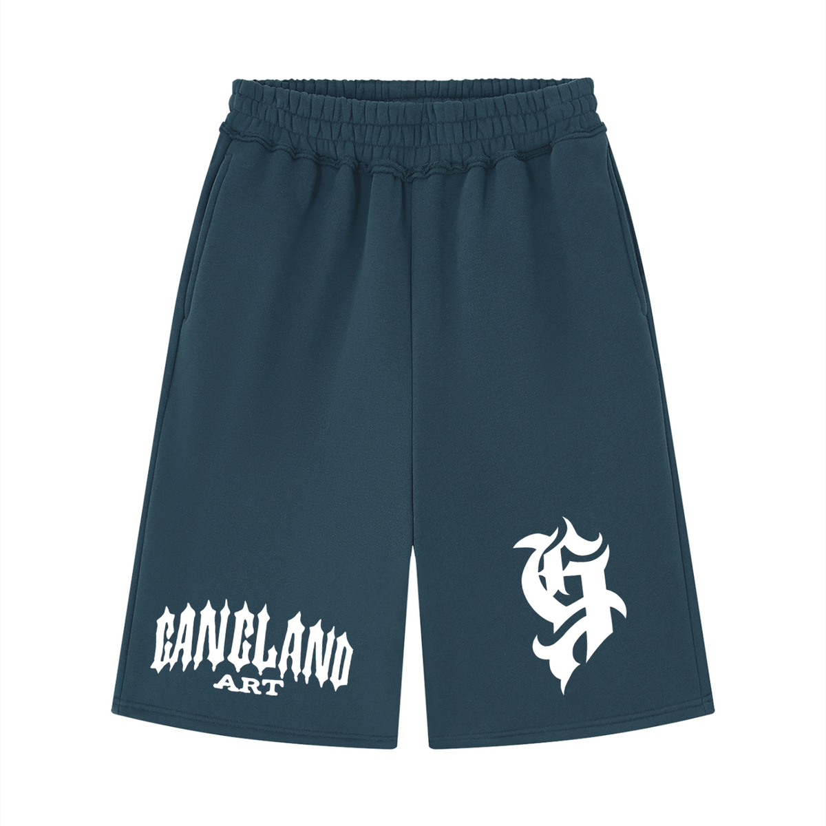 Unisex Raw Edge Fleece Shorts