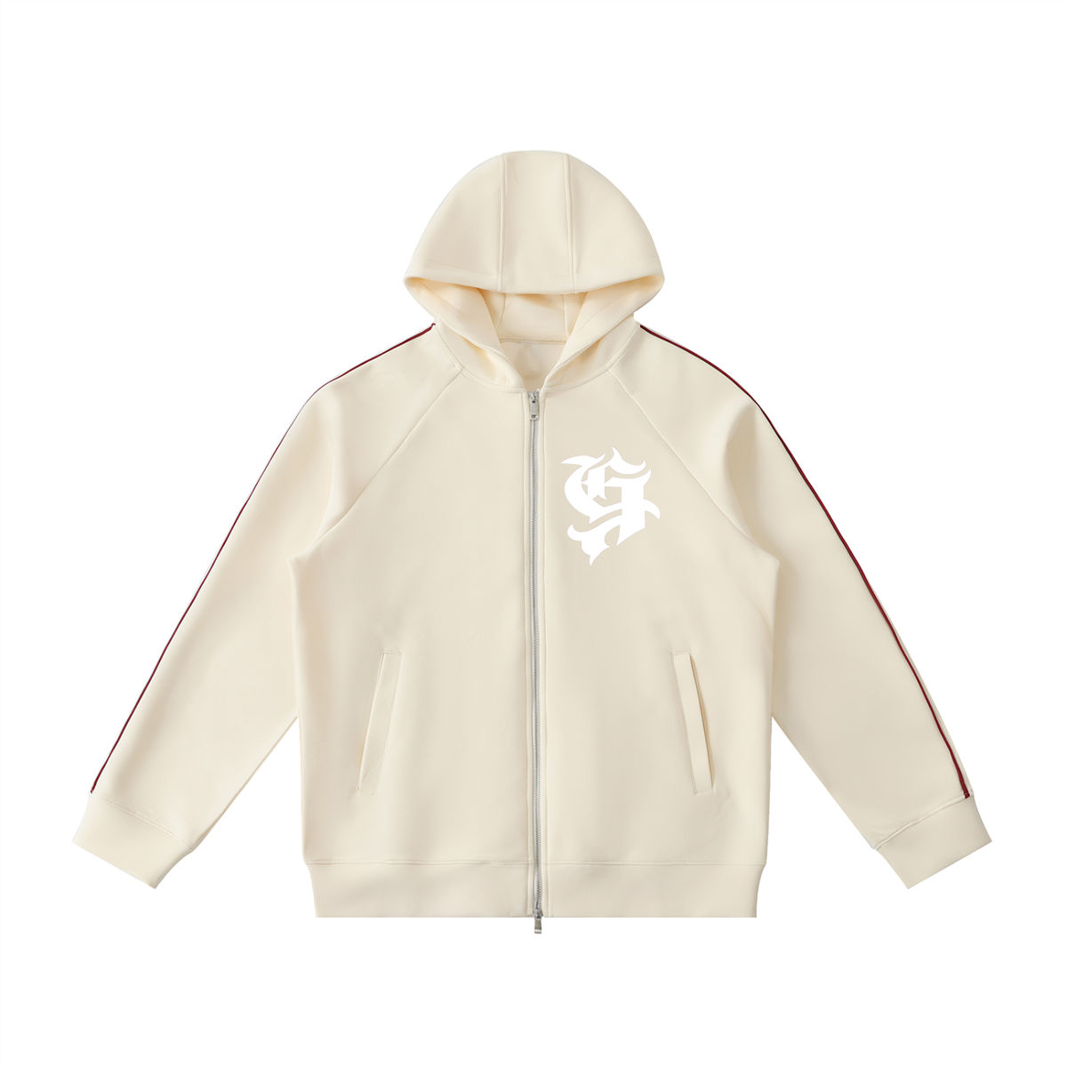 Heavyweight Raglan Sleeve Zip Hoodie